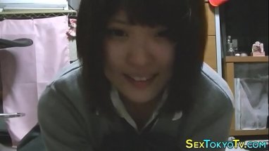 Busty asian teen rubbing video porn